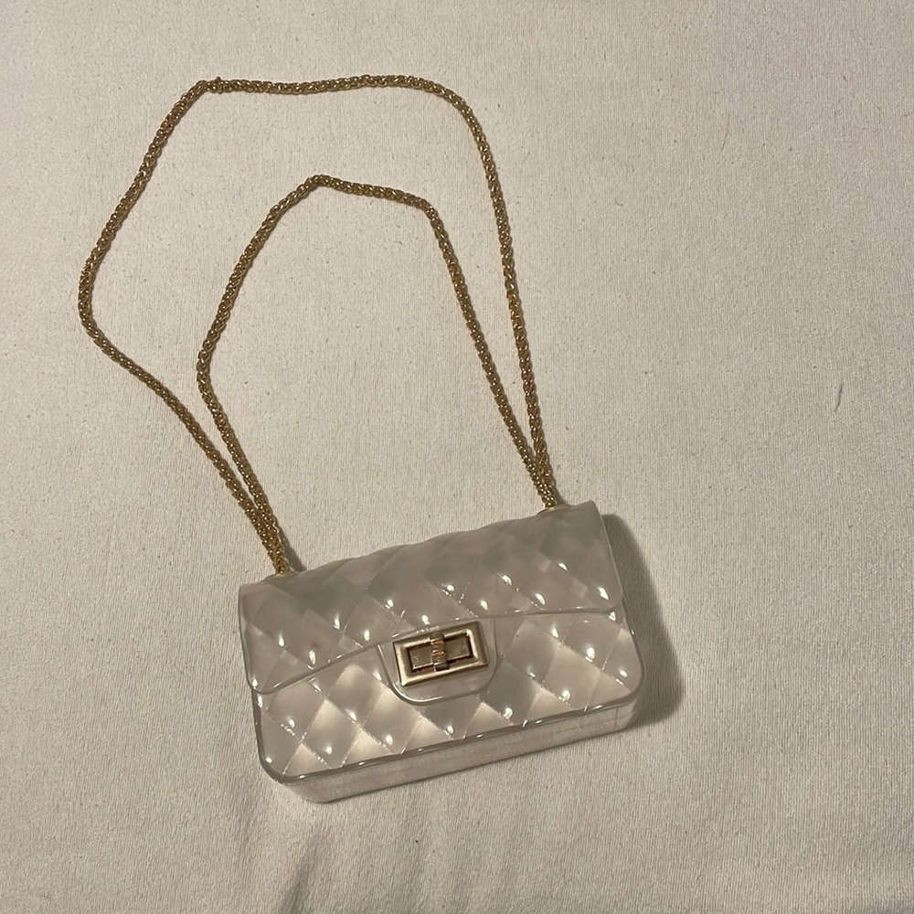 Clear chain small bag